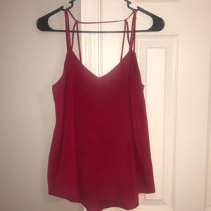Red strappy top